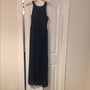 Elegant Navy Blue Maxi Dress